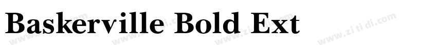 Baskerville Bold Ext字体转换
